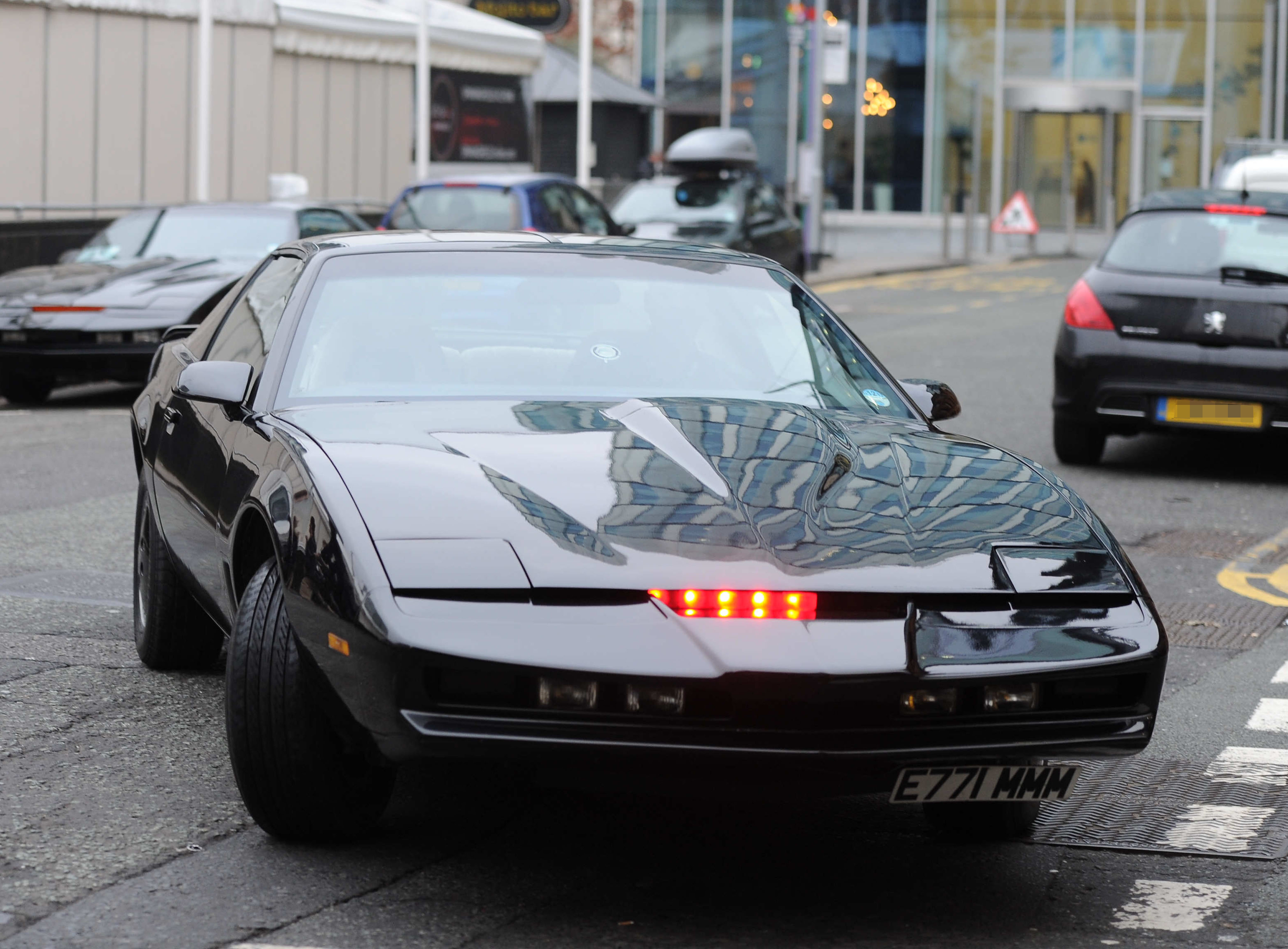 KITT, the car from Knight Rider, out and about in Manchester