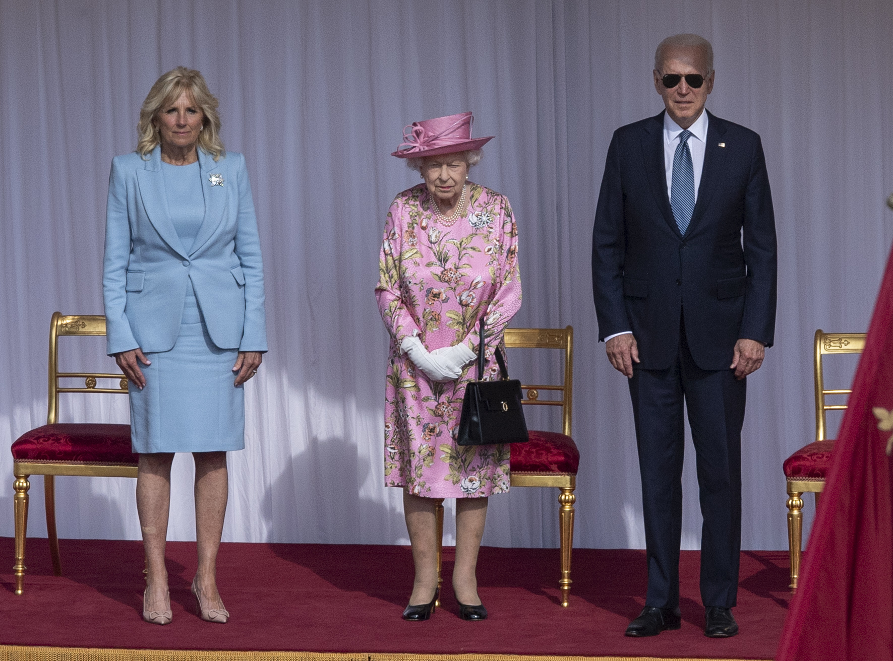 The Queen Invites The President Of The United States And The First Lady To Tea