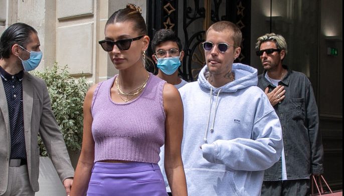 Justin Bieber And His Wife Hailey Baldwin Bieber Sighting In Paris