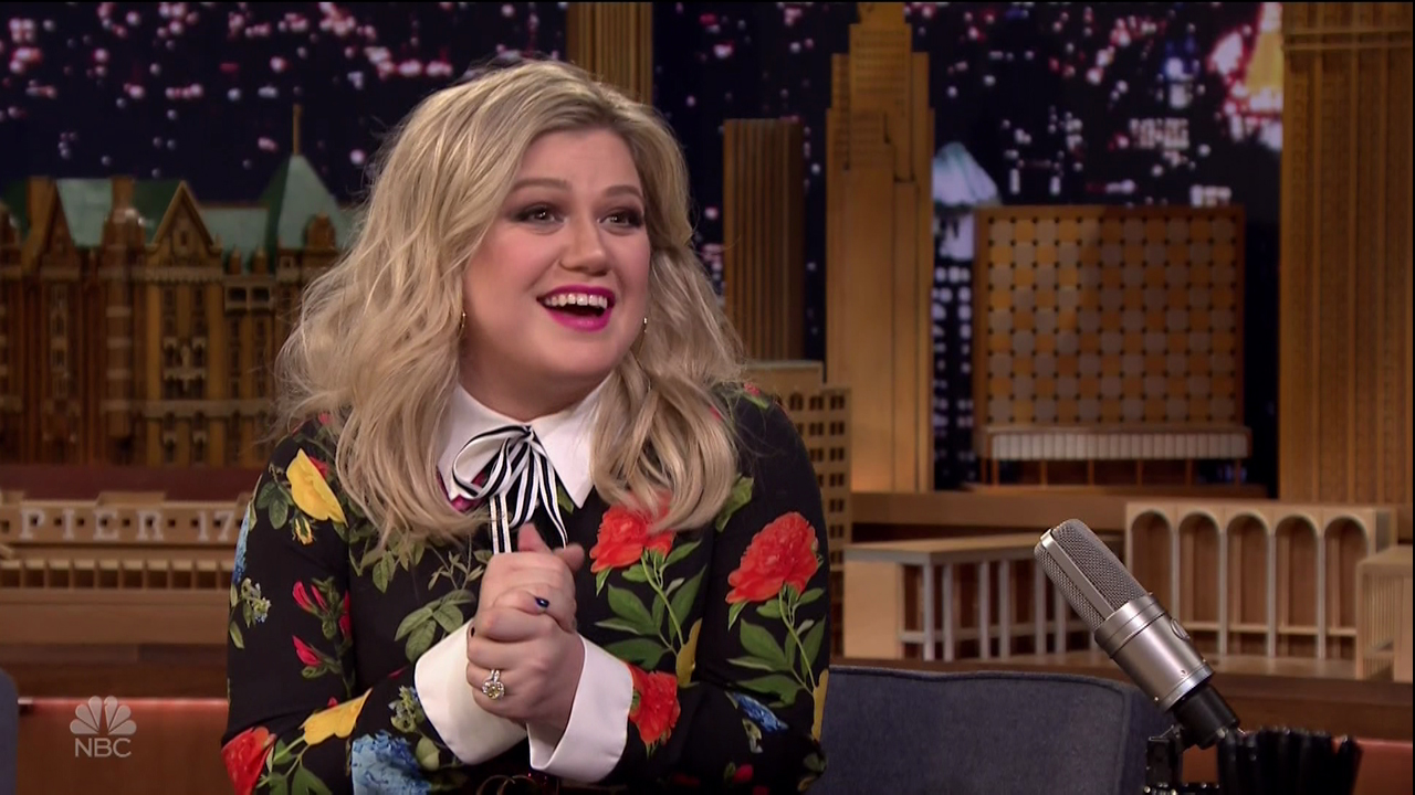 Kelly Clarkson during an appearance on NBC's 'The Tonight Show Starring Jimmy Fallon.'