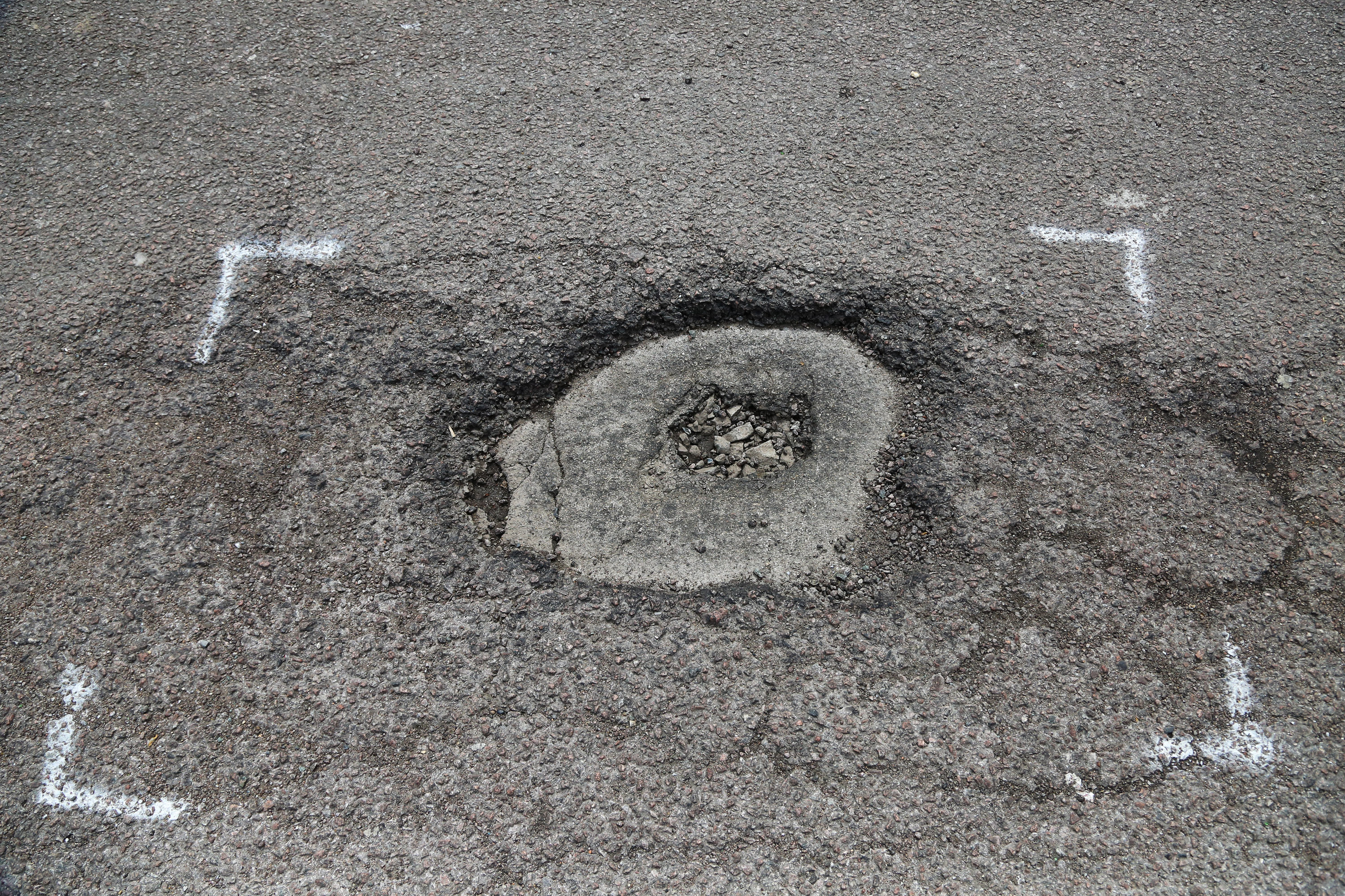 Potholes in north London