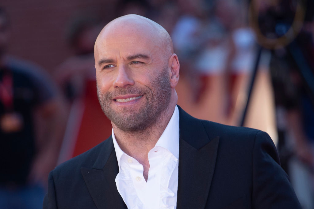 John Travolta arrives on the red carpet during the 14th Rome...