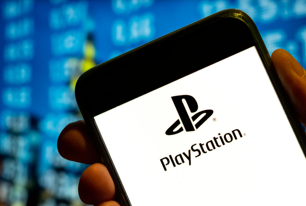 In this photo illustration, the Japanese video gaming brand...