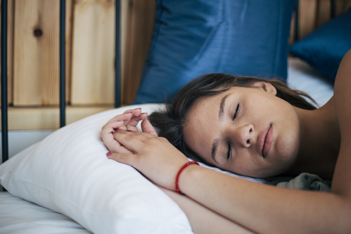 Young woman sleeping