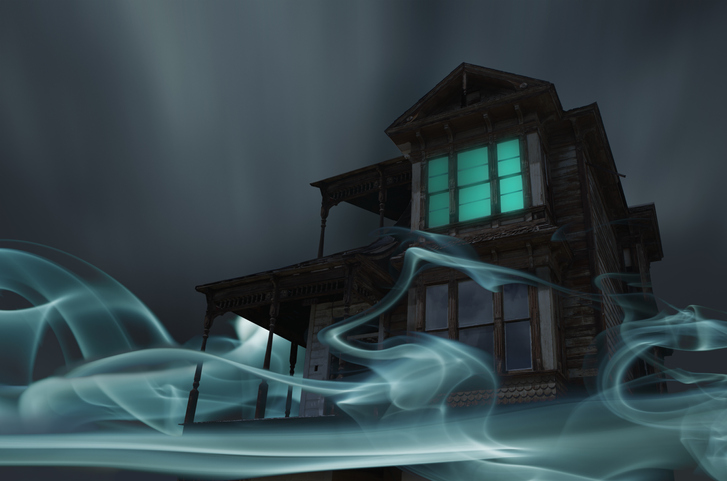 Glowing Vapor Surrounding House