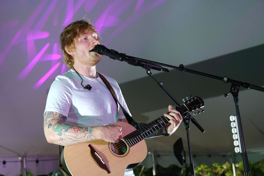 Ed Sheeran Performs Live For SiriusXM At Stephen Talkhouse In Amagansett, NY