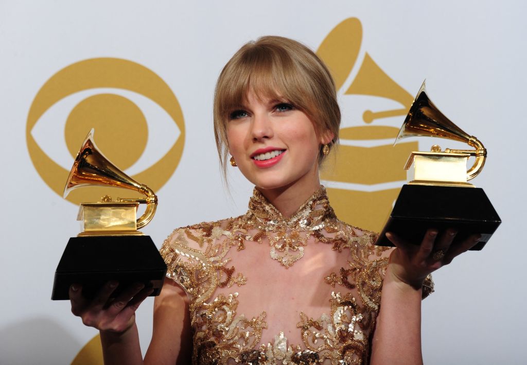 US-ENTERTAINMENT-MUSIC-GRAMMYS-TROPHY