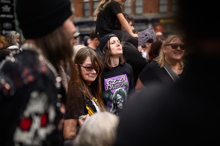 Heavy Metal Legend Ozzy Osbourne's Cortege Travels Through His Home City Of Birmingham