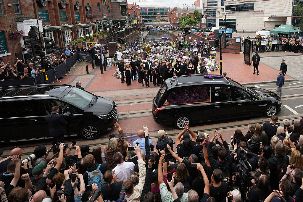 Heavy Metal Legend Ozzy Osbourne's Cortege Travels Through His Home City Of Birmingham