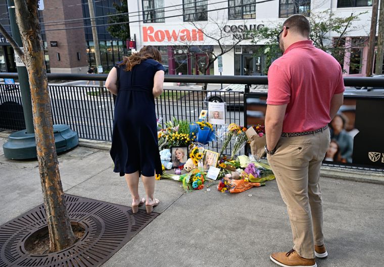 Memorial of the 23 years old Ukrainian Iryna Zarutska in Charlotte