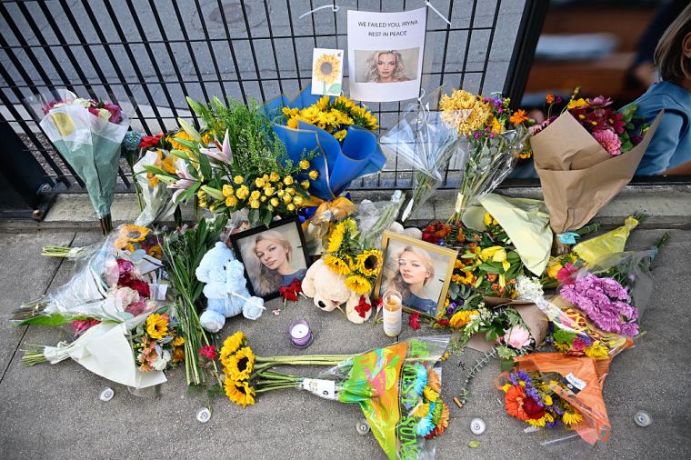 Memorial of the 23 years old Ukrainian Iryna Zarutska in Charlotte