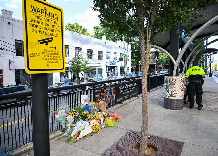 Memorial of the 23 years old Ukrainian Iryna Zarutska in Charlotte