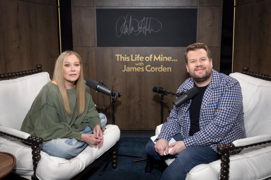 Christina Applegate Appears On SiriusXM's 'This Life Of Mine With James Corden'