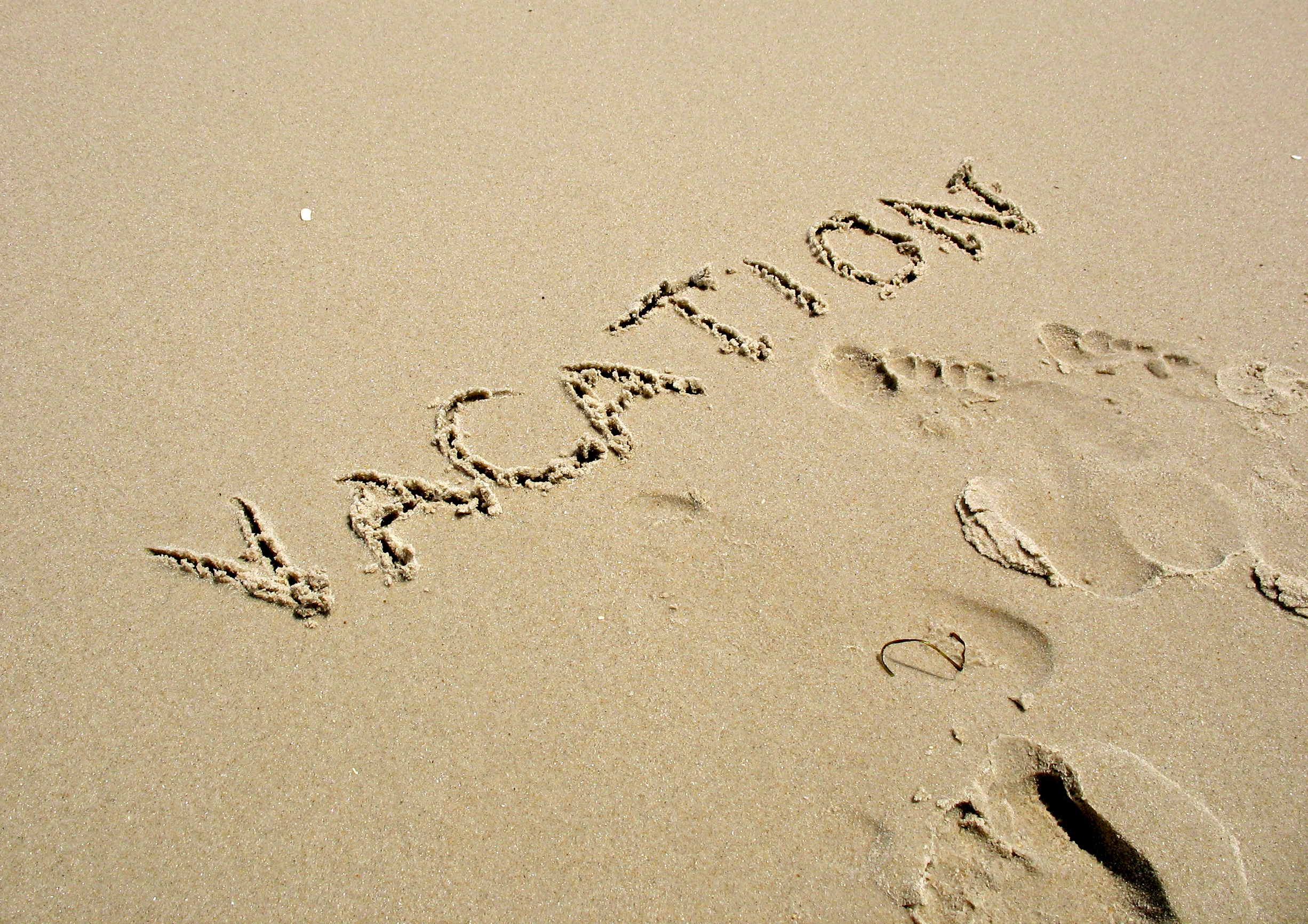 Vacation Written In The Sand